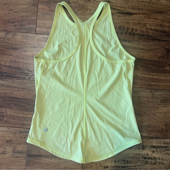 LULULEMON Neon Ribbed Yellow Women’s Tank EUC - Picture 2 of 5